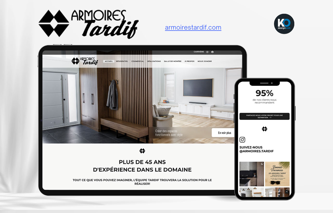 Armoire Tardif-realisation web